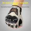 Wear Resistant Motorcycle Gloves Breathable Bicycle Gloves Half Finger Gloves  Racing Sports