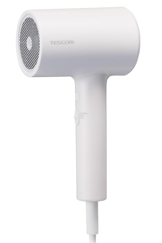 Tescom Hair Dryer Moisture Ion Moisturizes hair Equipped with hot and cold mode cord length White (TM) I-shaped 1.7m TDX300A-W