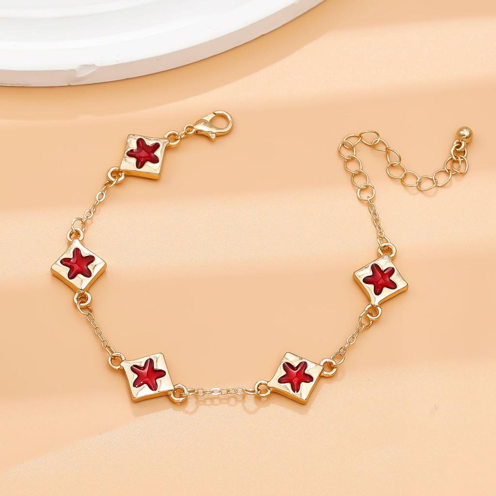 Hot-selling temperament versatile five-leaf clover flower jewelry simple and high-end women's bracelet jewelry