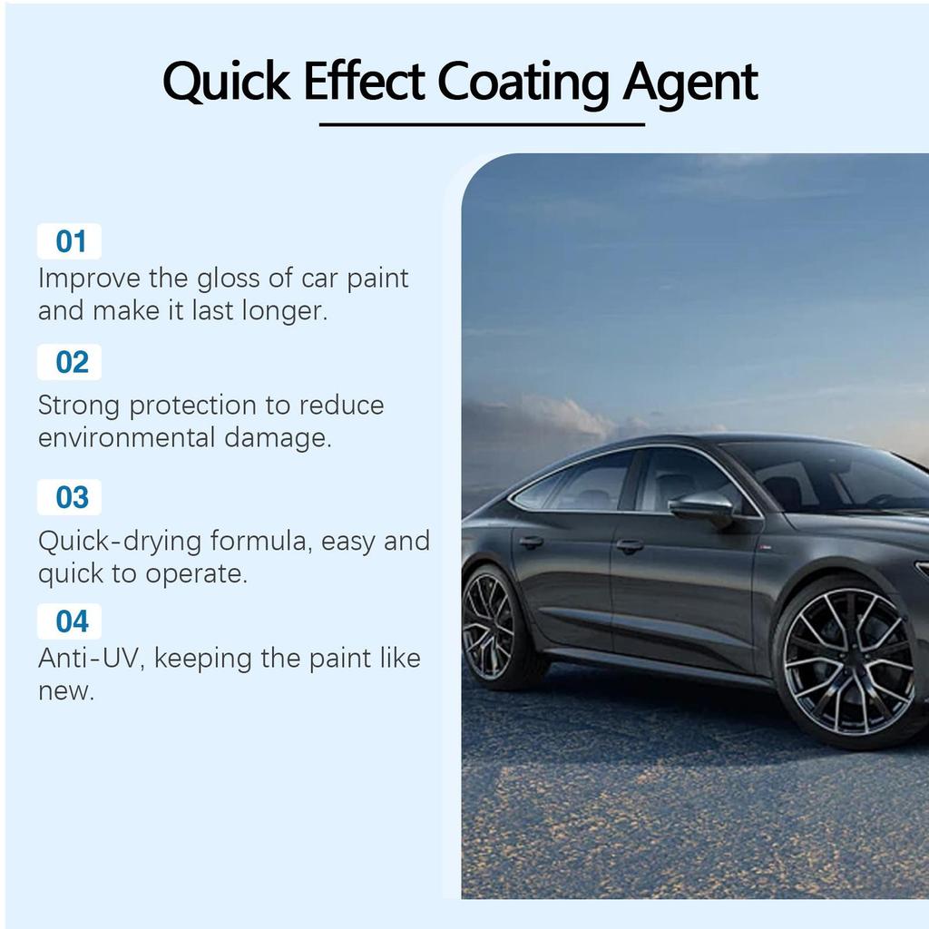 Ceramic Car Coating Agent Spray 120ml Car Scratch Remover High Protection Long-Lasting Vehicles Coating Spray for Automotive RV