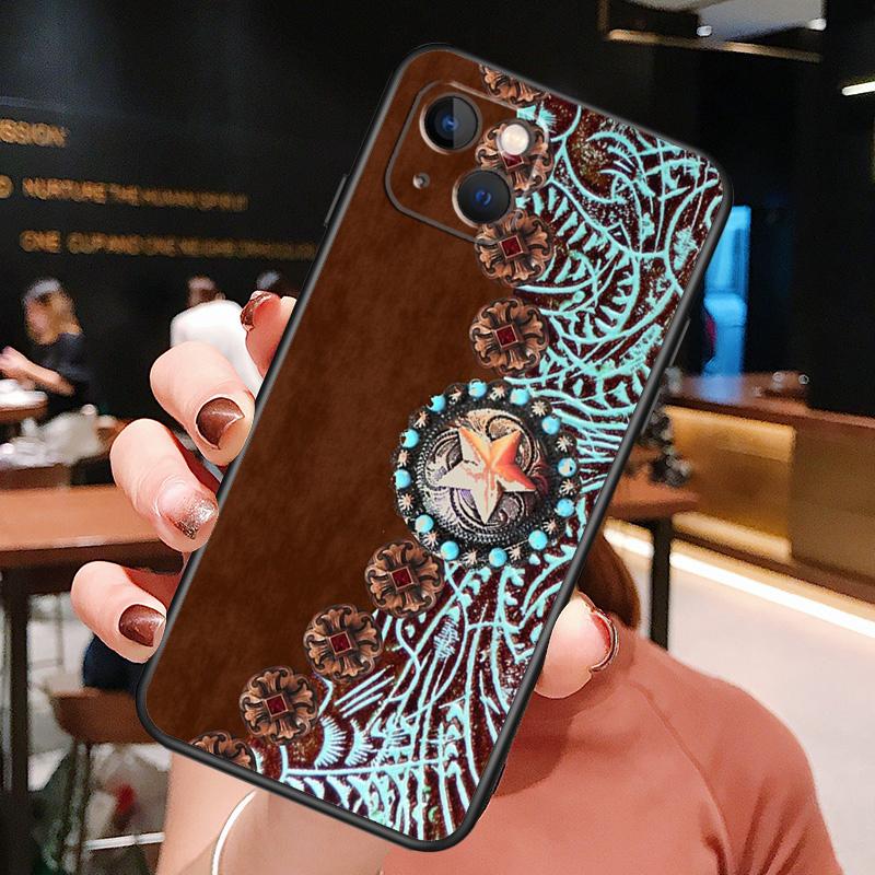 Western Cowgirl Cowboy Phone Case For iPhone 16 Pro Max 15 14 13 11 12 Pro Max Plus 12 13 Mini XR 16e Funda Cover