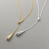 New Personalized, Fashionable, Simple Water Droplet Y-shaped Necklace with Ins Style and Cool Neck Accessories for Women