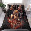 Black SKULL Bedding Set Soft Duvet Cover Bed Clothes Gift