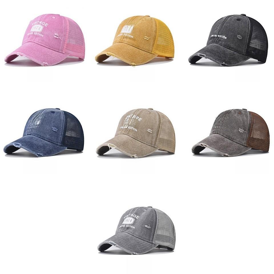 Baseball Cotton Cap Embroidered Geometric Features Summer Outdoor Activities