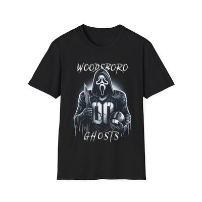 Woodsboro Ghosts Football Team T-Shirt - Ghostface Horror Mashup
