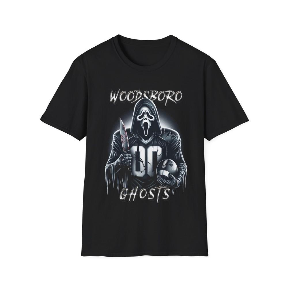 

Woodsboro Ghosts Football Team T-Shirt - Ghostface Horror Mashup 2XL