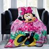 1pc, Minnie Mouse Pink Polka Dot Throw Blanket, Soft Coverlet for Bed, Couch, Travel, Camping, Car, Beach, Office Nap, Perfect Gift for FriendsX017