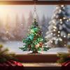 Rainbow Maker Acrylic Sun Catcher Ornament Christmas Tree Decoration Shatterproof Indoor Hanging Accessory