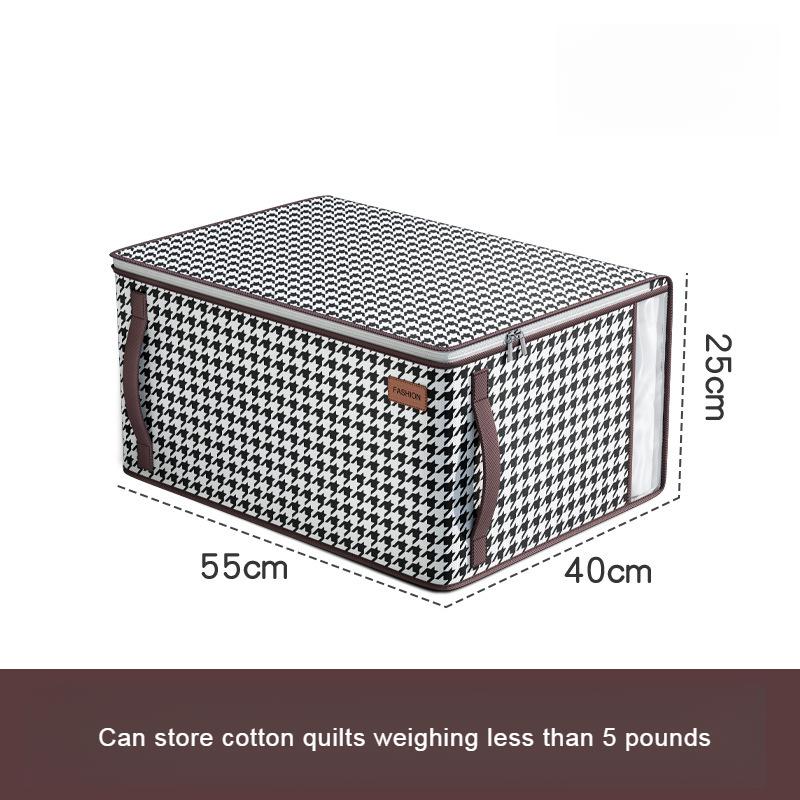 

Нетканый узор «гусиная лапка» очень большой мешок для одеяла бытовая большая вместимость одежда фантастический продукт одеяло сумка для хранения одежды