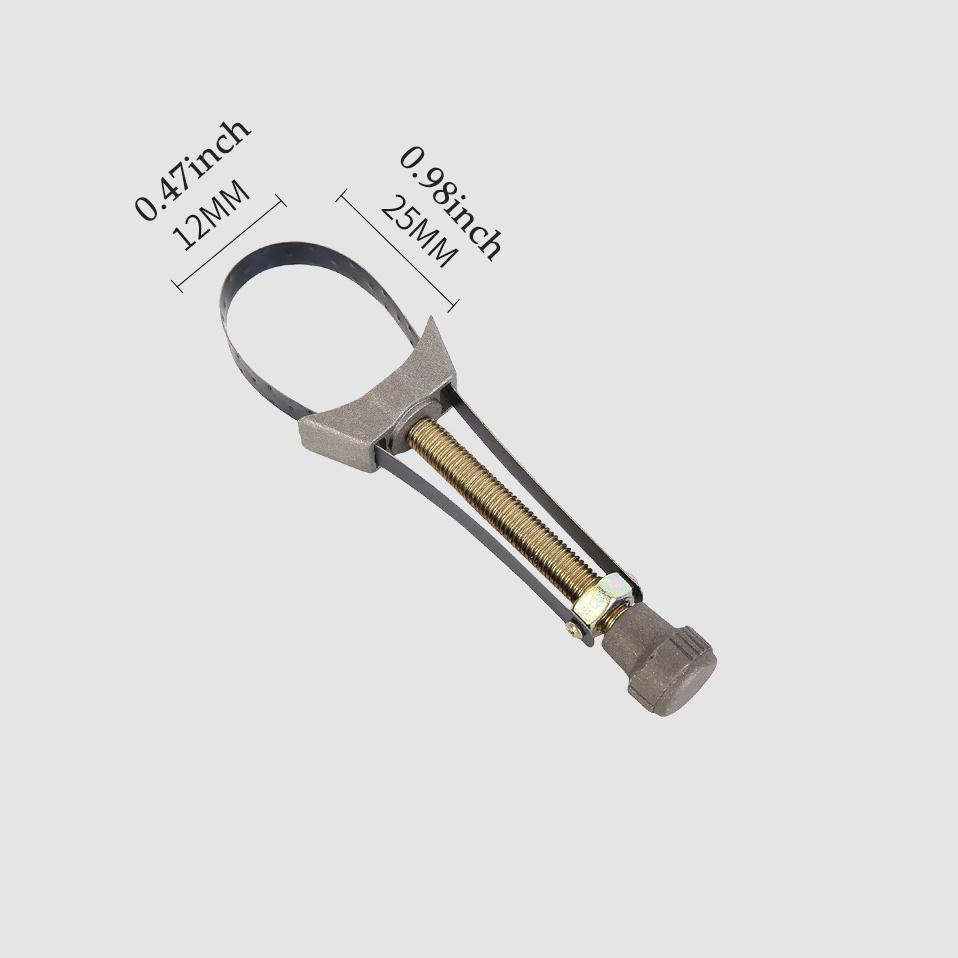 Auto-Auto-Ölfilter-Entfernungswerkzeug, Kappenschlüssel, Bandschlüssel, 60 mm bis 120 mm Durchmesser, verstellbar