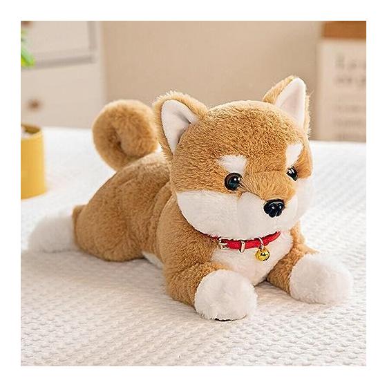 Stuffed Animal Hugging Pillow Shiba Inu Cute Animal Small Shiba Inu Stuffed Animal Stitched Wrap Celebration Fluffy Animal Gift for Girls Boys
