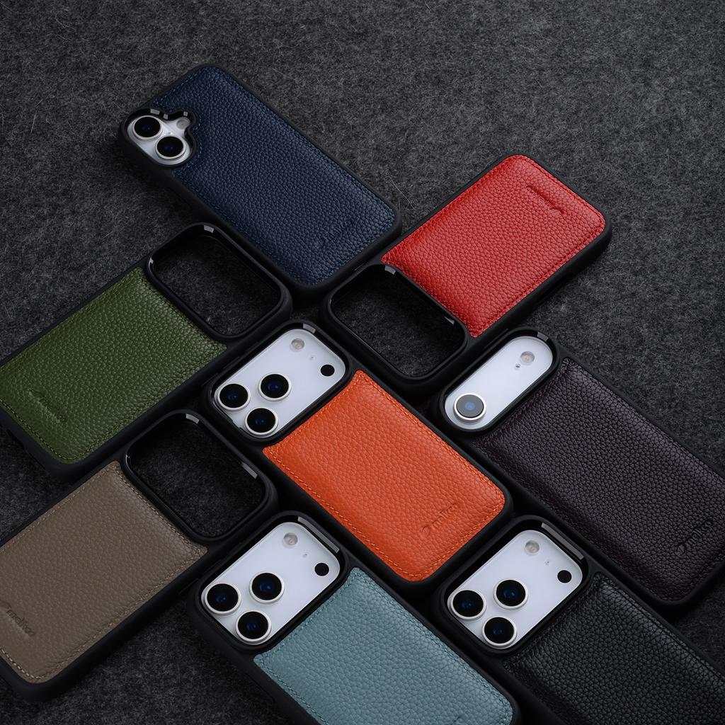 Custodia in Vera Pelle Melkco per iPhone 17 Pro Max 17 Air Custodie di Lusso Business in Pelle di Vacchetta Cover Posteriore Morbida a Copertura Totale per Telefono