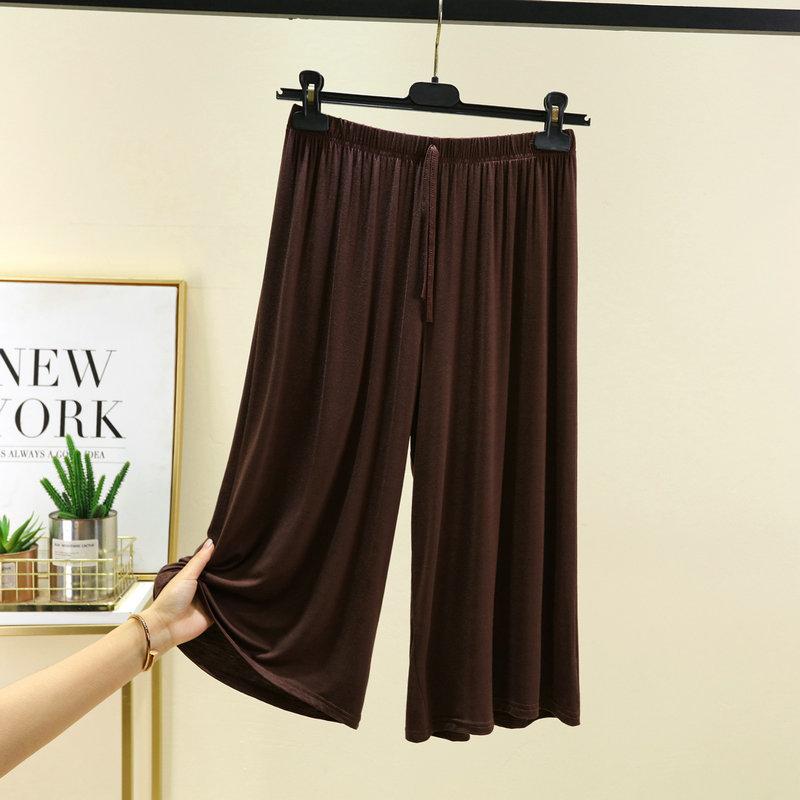 Women's Summer Simple Comfortable Wide Leg Pants Plus Size Casual Homewear Shorts