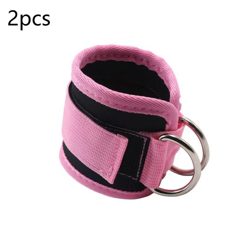 Double Cable Adjustable Ankle Straps Universal Size Padded Cuffs for Gym Home Leg Glute Workout for Adults