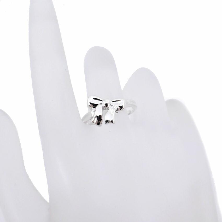 [Used] TIFFANY 925 Ribbon Ring / Size 12 / G538-68
