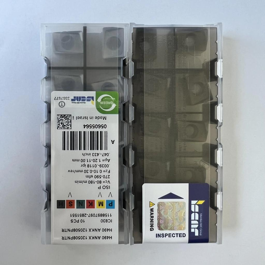 ISCAR / H490ANKX120508PNTR IC830 /Industrial Indexable Carbide Inserts 10 Pcs
