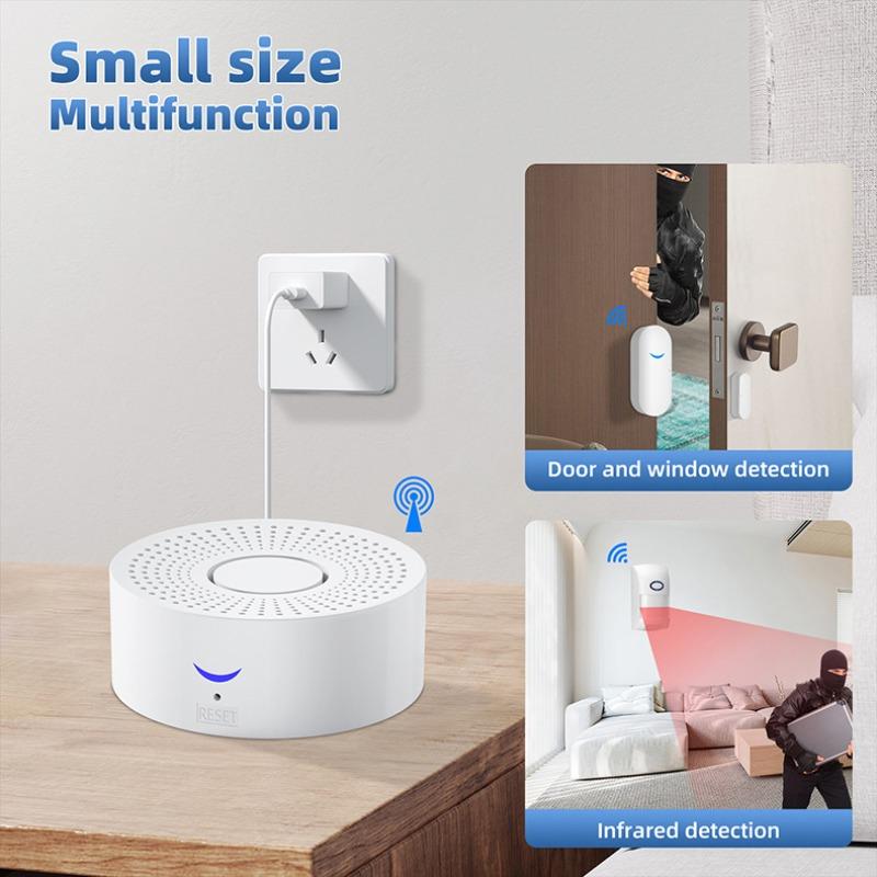Tuya WiFi Smart Home Alarm System 433MHz Burglar Security Alarm Siren Smart Life App Control Wireless Home Alarms System Kits