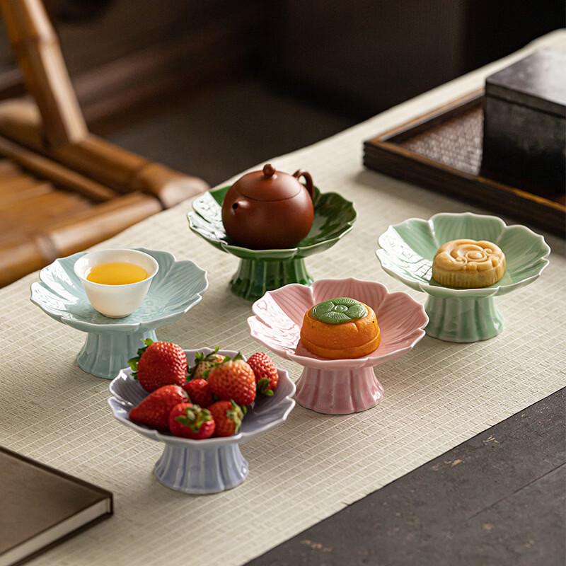 Chang Baosen New Chinese Style Ceramic Lotus Snack Plate