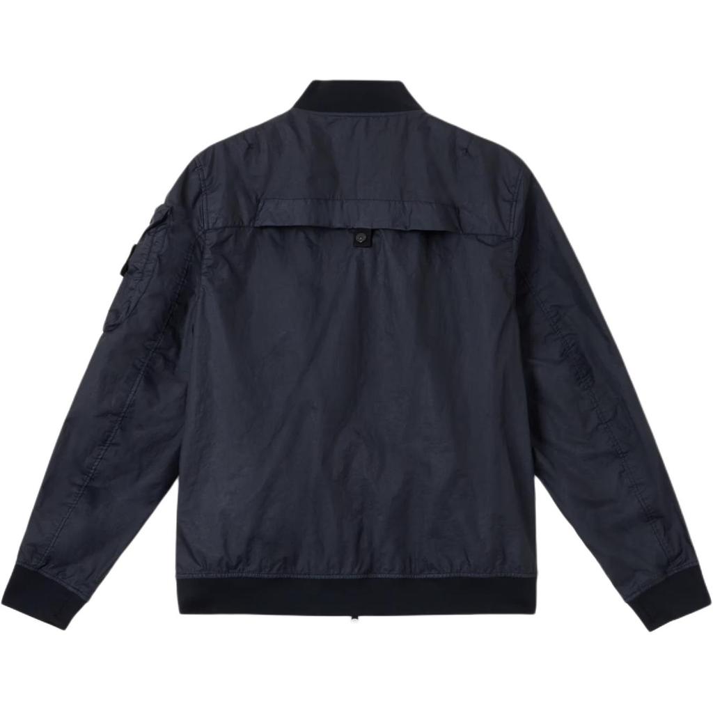 STONE ISLAND Logo Stand Collar Flight Jacket Unisex Jacket K1S1541000-04S0A21-V0020
