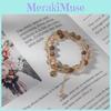 Double Layer Artistic Pearl Bracelet Elegant Handmade Jewelry For Spring 2024