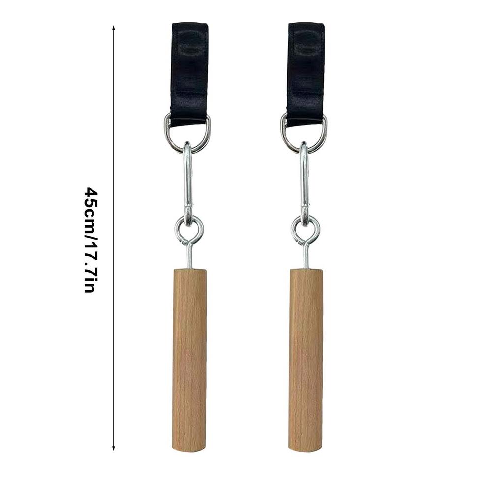 Wooden Handle Pull Up Ball Grip Finger Strengthener Exerciser Arm Muscle Strength Workout Rock Climbing Bouldering Training Tool