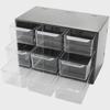 Drawer-Style Nine-Grid Desktop Storage Box: Dust-Proof Stationery Organizer for Dorms
