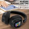 ANC Bluetooth Sportkopfhörer mit Touchscreen - Over-Ear, Geräuschunterdrückung, Transparentes Modell 930plus