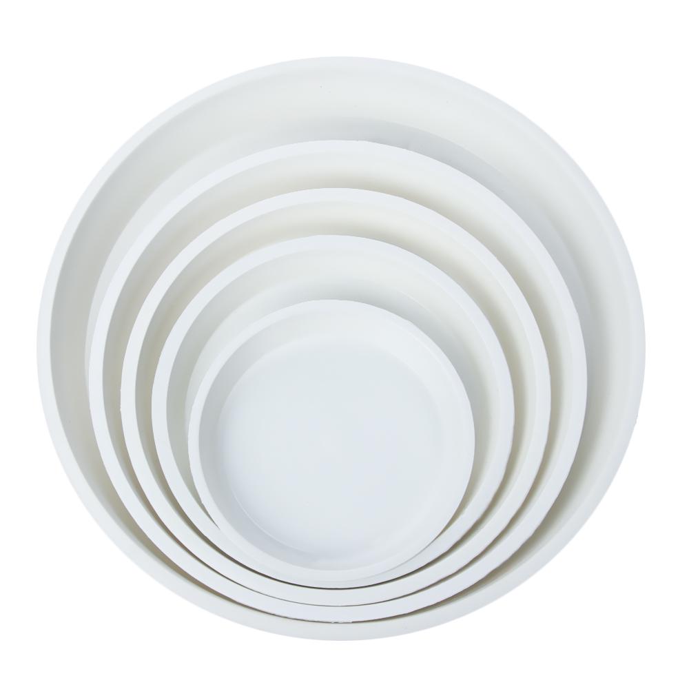 3Pcs Plastic Flower Pot Round Plant Saucer Indoor Outdoor Plastic Tray Saucers Drip Trays
