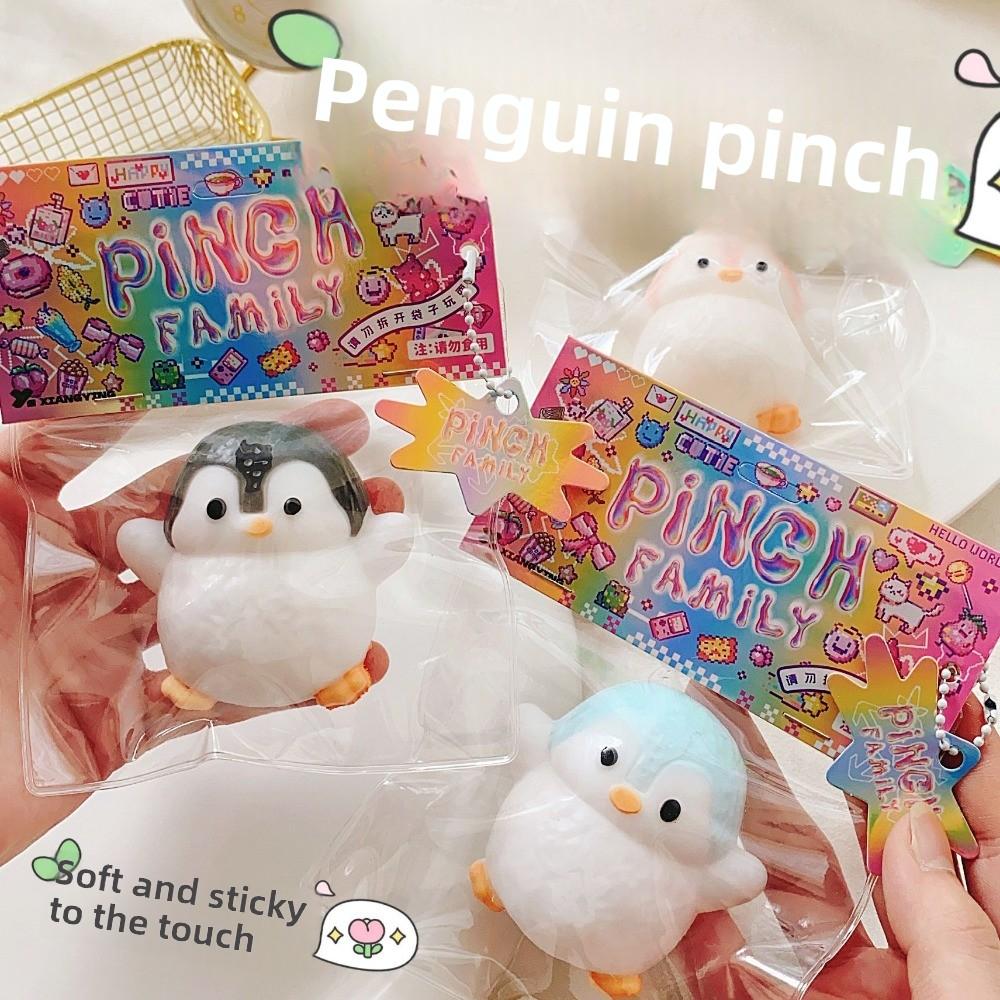 Penguin Squishy Toy for Stress Relief - Soft Slow Rising Sensory Fidget Toy Kawaii Party Favors for Kids Adults Birthday Gifts