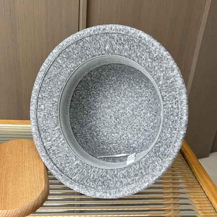 New Contrasting Color Big Bow Top Hat Autumn and Winter Woolen Hat Women's Retro Fisherman Basin Hat