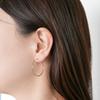 Vendome Aoyama Earrings K18 Yellow Gold Hoop AGVA1063 YG [Official]