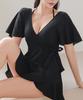 Tyubeuteuli Cover-Up Halterneck One-Piece Monokini B708 Black