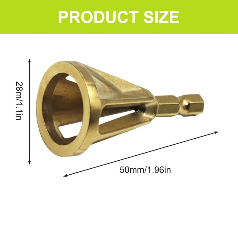 2Pcs Hex Shank Deburring External Chamfer Tool Quick Release Deburring Chamfering Drill Bit Repairing Damaged Bolt Screw