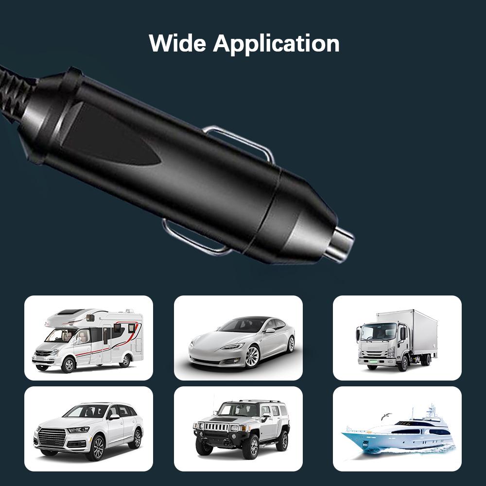 Outlets EU/US Plug DC 12V/24V to AC 110V/220V Converter ON/OFF Switch 200W 8 Ports Sockets QC 3.0 USB/PD/Type-C Chargers Car Inverter Power Adapter