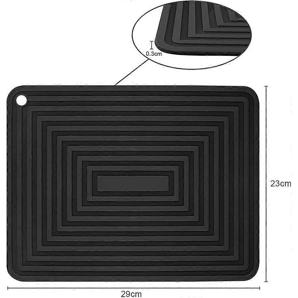 Silicone Coaster, 2PCS Anti-Slip Heat Resistant 250C Multi-Function Spoon Rest