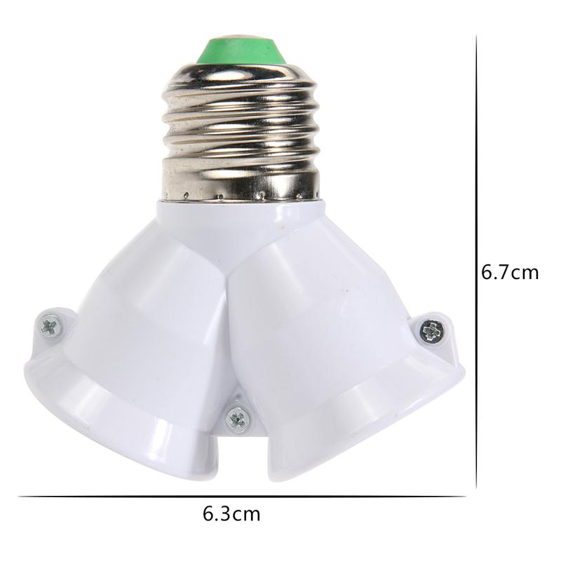 1-10PCS E27 Conversion Head Bulb Socket 2 in 1 lamp Holder Extender Distributor Converter Plug Light Base for LED Bulb Splitter