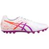 Asics Ds Light Series Comfortable Fit Ag (Rubber Short Studs) Kangaroo Leather Soccer Shoes Men Soccer Shoes White Purple 1103A032104