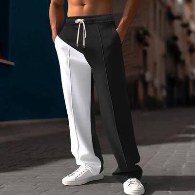 Neue Herren-Freizeithose vielseitiger Modetrend Sporthose hohe Qualität Herren Colourblocking Freizeithose