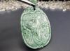 Stone Street Phoenix Carving High-Quality Jadeite Natural Stone Necklace Noble Queen Amulet