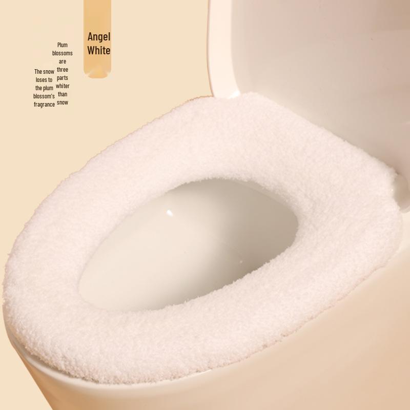 

Winter Toilet Seat Cover and Cushion with Lid Lifter - Household Mat Essentials