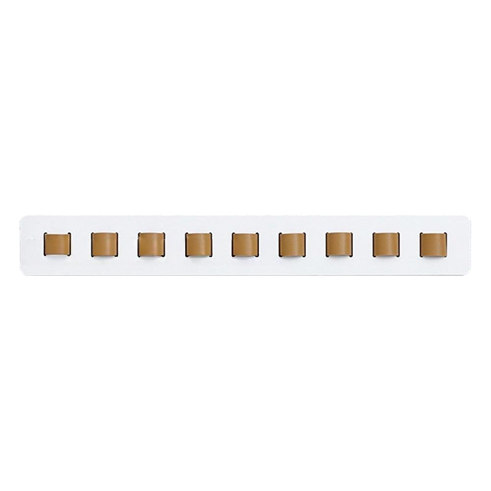 

New Wooden Eyeglass Storage Rack Wall Mounted 9 Hooks Sunglasses Organizer Space Saving Multi-Purpose Eyeglass Holder for Office белый