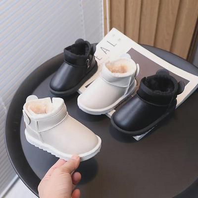 2023 Kids' Winter Cotton Snow Boots - Warm, All-Match Shoes for Boys & Girls, Trendy Short Boots