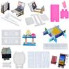 DIY Epoxy Resin Mold Storage Stand Desktop Book Shelf Drip Glue Mold Handmade Tablet Phone Holder Silicone Mold