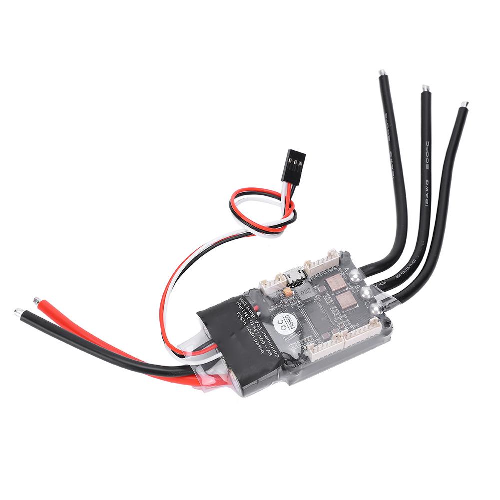 Elektrischer Drehzahlregler Einzelantrieb V6 Mini FSESC4.20 50A Aluminium-eloxierter Kühler