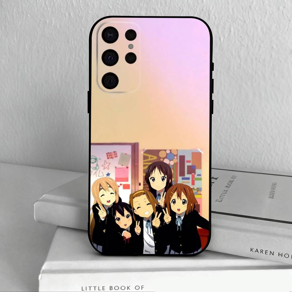 K-K-ON M-Music G-Girls   Phone Case For Samsung S25,24,23,22,30,21,10,9,Ultra,Plus,Lite,FE,4,5 G Soft Black Case