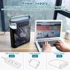 Ventilator umidificator portabil Aparate de aer conditionat Ventilator electric USB Lumina de noapte LED Apa Ceata Distracție Răcitor de aer 3 în 1 Umidificare pentru casă