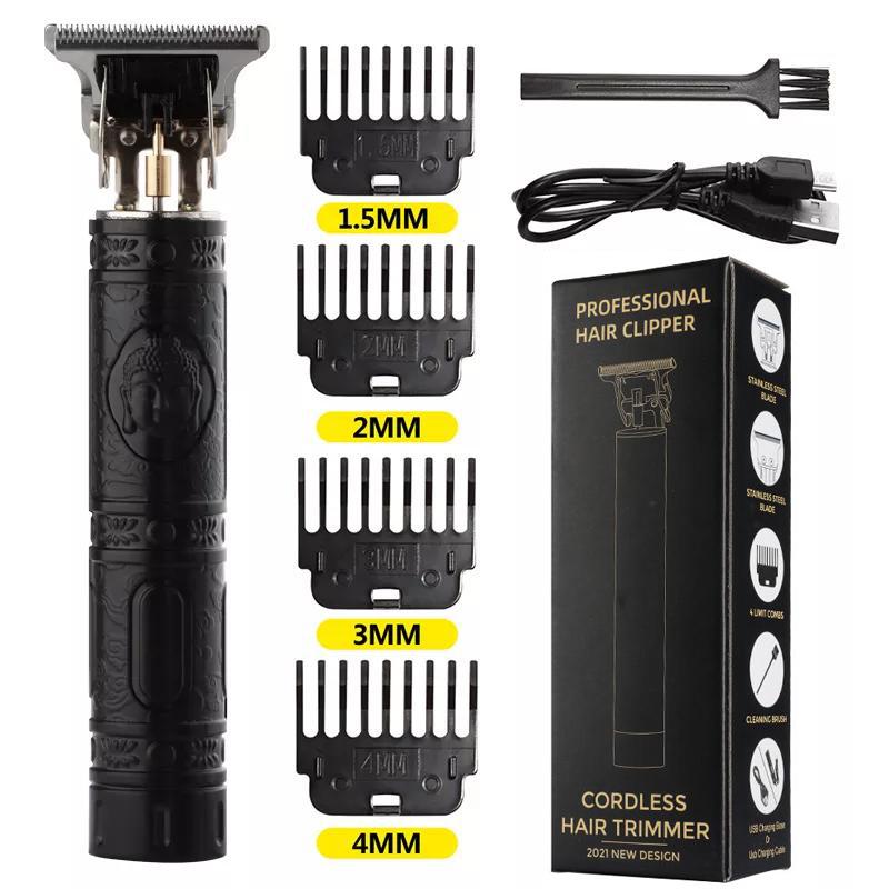 Vintage T9 elektrický akumulátorový stroj na stříhání vlasů Profesionální zastřihovač vlasů Holičský zastřihovač pro muže Zastřihovač holicích strojků Zapalovač vousů