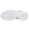 New FILA Low Top Side Logo Daddy Shoes 'White Black' 1FM00863D_121