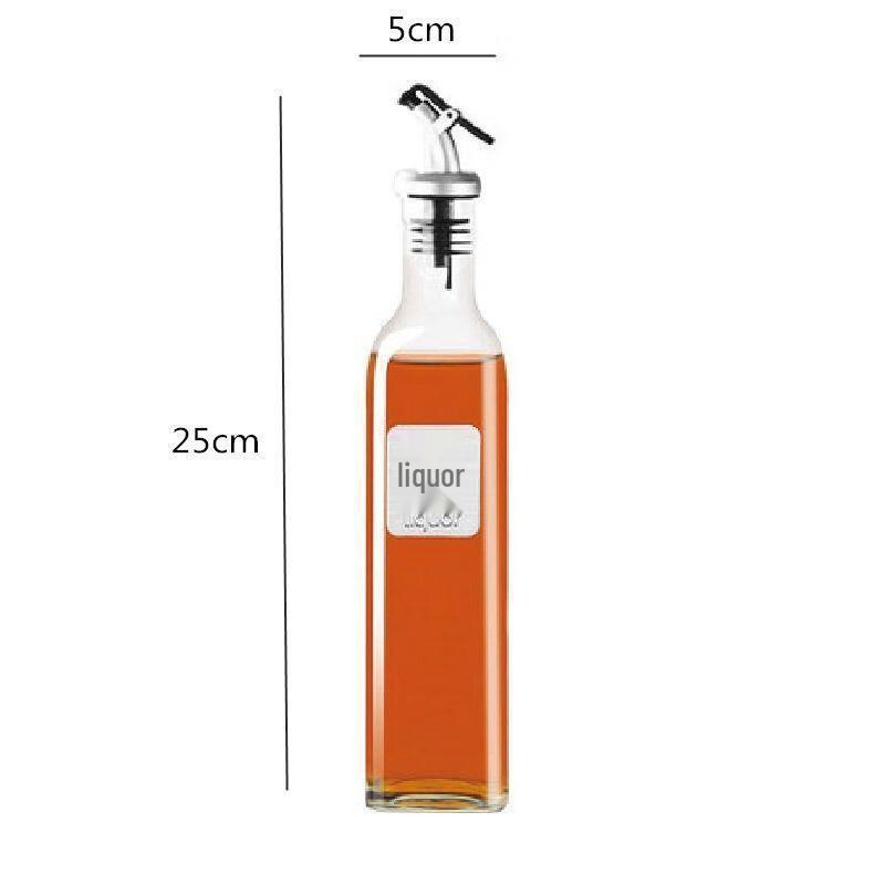 ZISIZ 250ml Glass Oil & Vinegar Dispenser with Spout