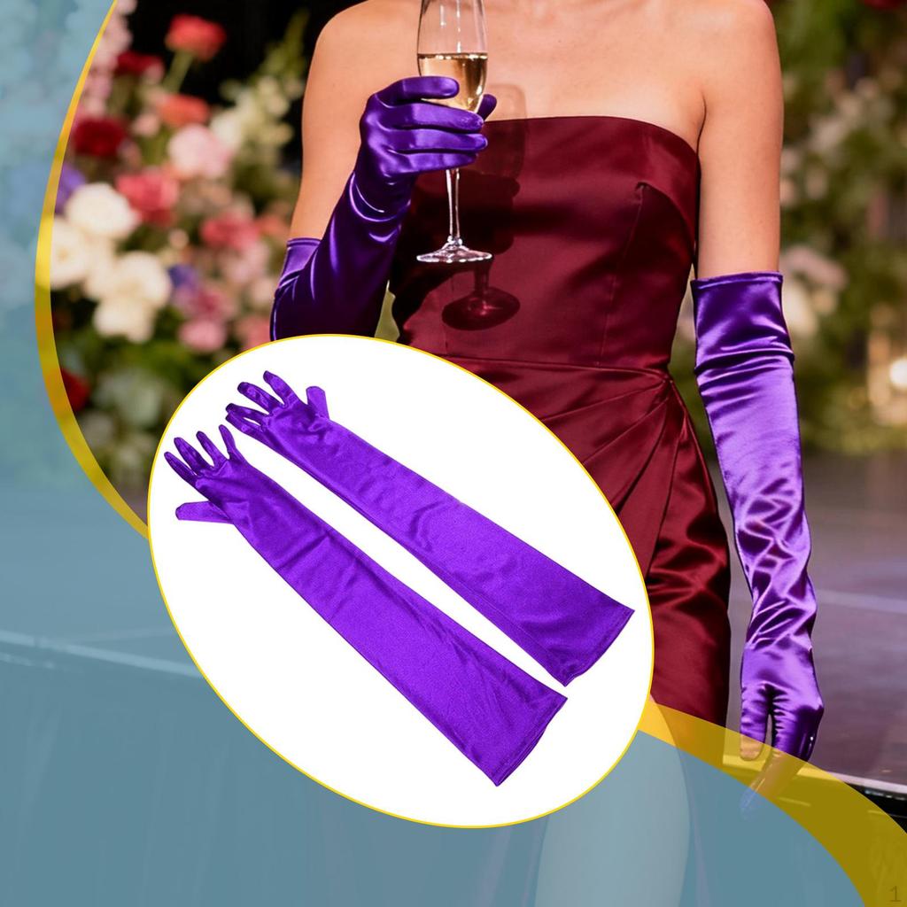 Lange Handschuhe Kostümzubehör Überellbogenlange Handschuhe für Frau Nachtclub